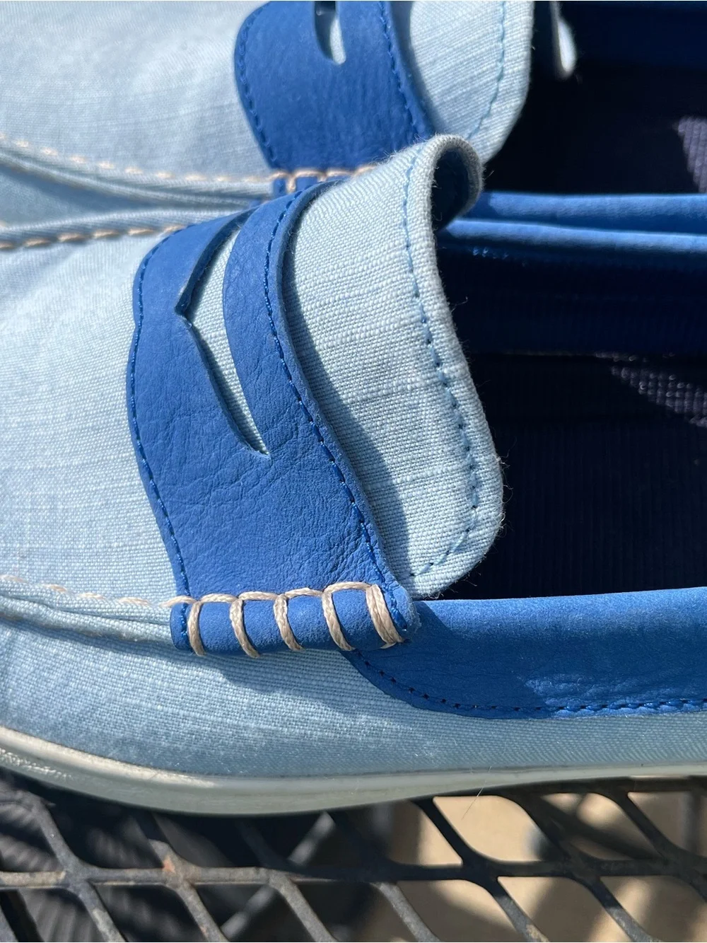 Cole Haan Canvas/Leather Loafers